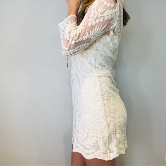 Express mesh lace long sleeve dress - Picture 5 of 8